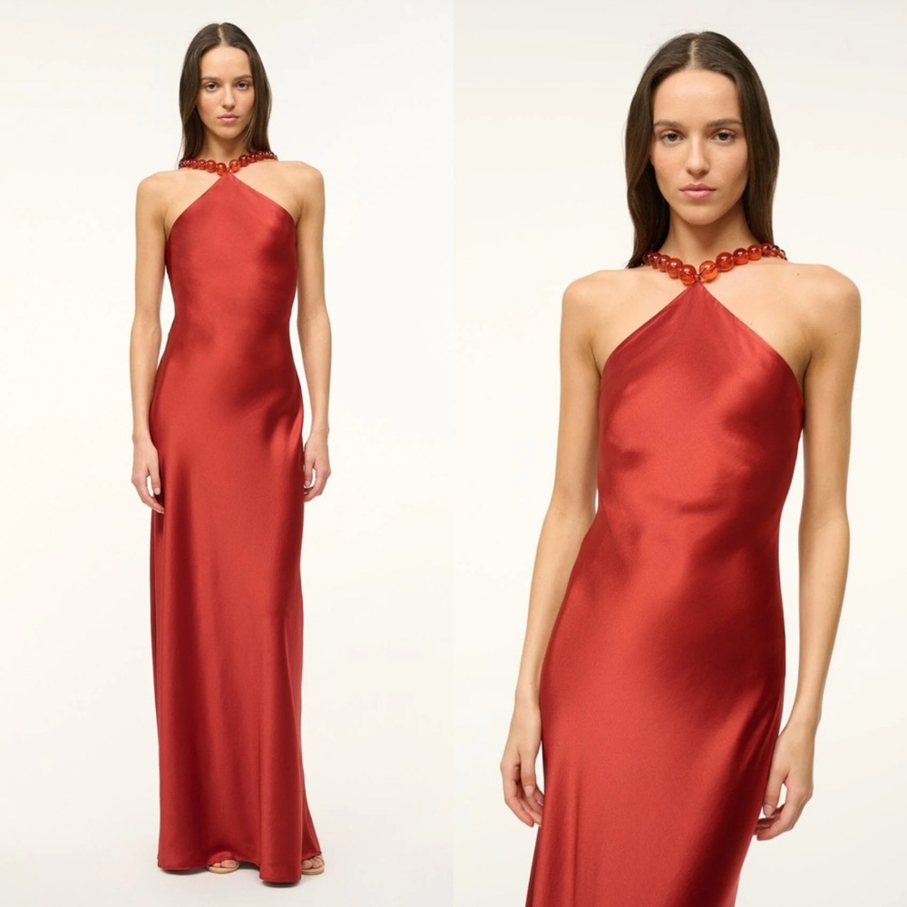 Staud Cadence Maxi Dress in Rust red Size 6 - Picture 2 of 14